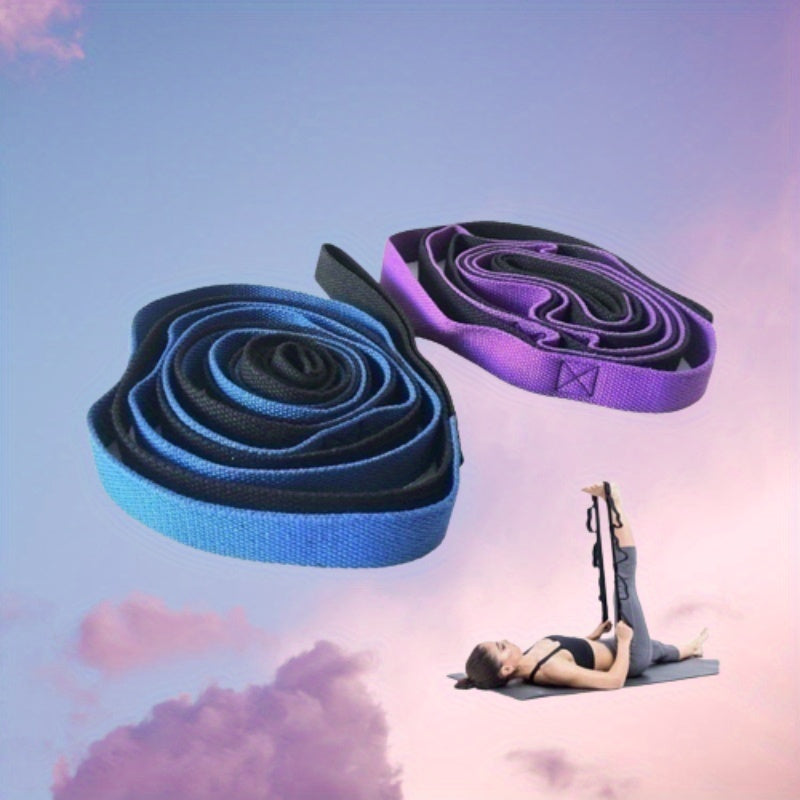 Yoga Stretching Belt Fitness Resistance Belt for Strength Training