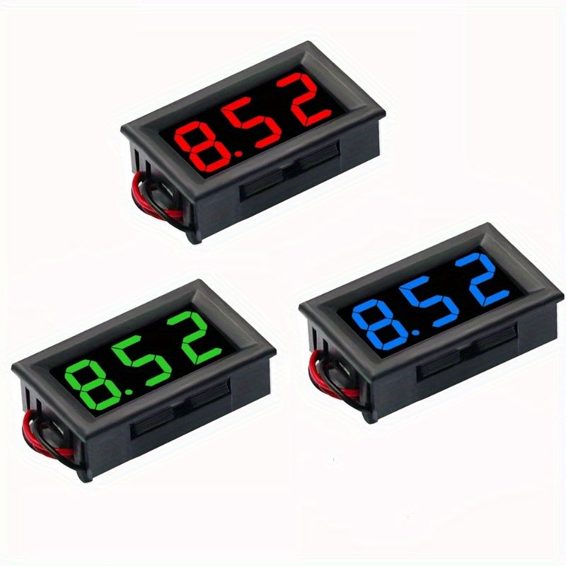 DC 4.5V To 30V Digital Voltmeter Voltage Panel Meter Red Green