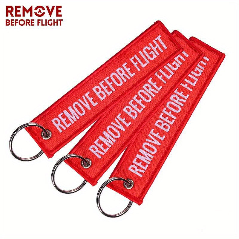 50pcs Remove Before Fight Keychain Anti lost Key Chain Pendant Gift