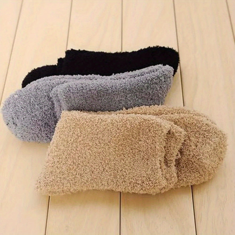 1pair Cashmere Socks Winter Warm Sleep Floor Home Socks