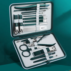 18pcs Nail Clippers Fingernail & Toenail Cutter Manicure Tool