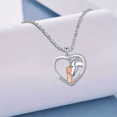 Creative Horse Hollow Heart Pendant Bracelet Anklet Gift
