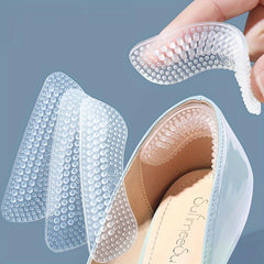 2pcs Silicone Heel Stickers Heels Grips Anti Slip Heel Cushions Foot Care