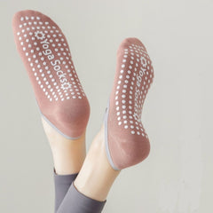 Professional Yoga Socks Cross Strap Non-Slip Silicone Gripper Socks