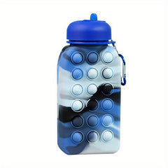 Silicone Folding Water Bottle Portable Stress-reducing Bubble Bottle