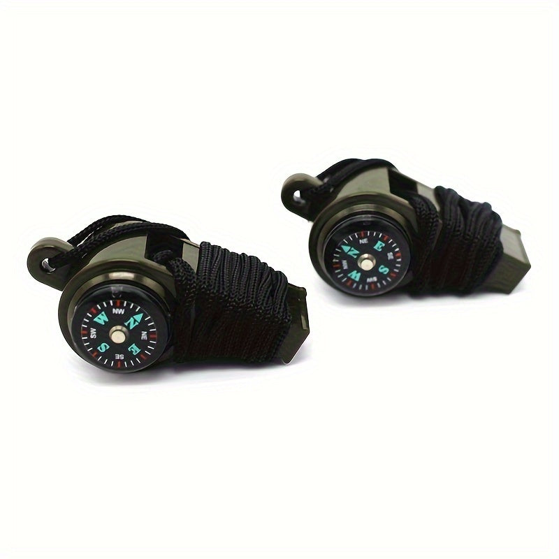 3-in-1 Whistle with Compass Survival Tool