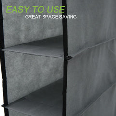 10 Layer Hanging Shoe Storage Bag Dust-Proof Space Saving Organizer