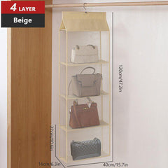 Hanging Handbag Organizer Storage Bag Holder Dust Proof Closet Wardrobe Home