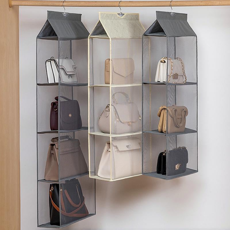 Hanging Handbag Organizer Storage Bag Holder Dust Proof Closet Wardrobe Home