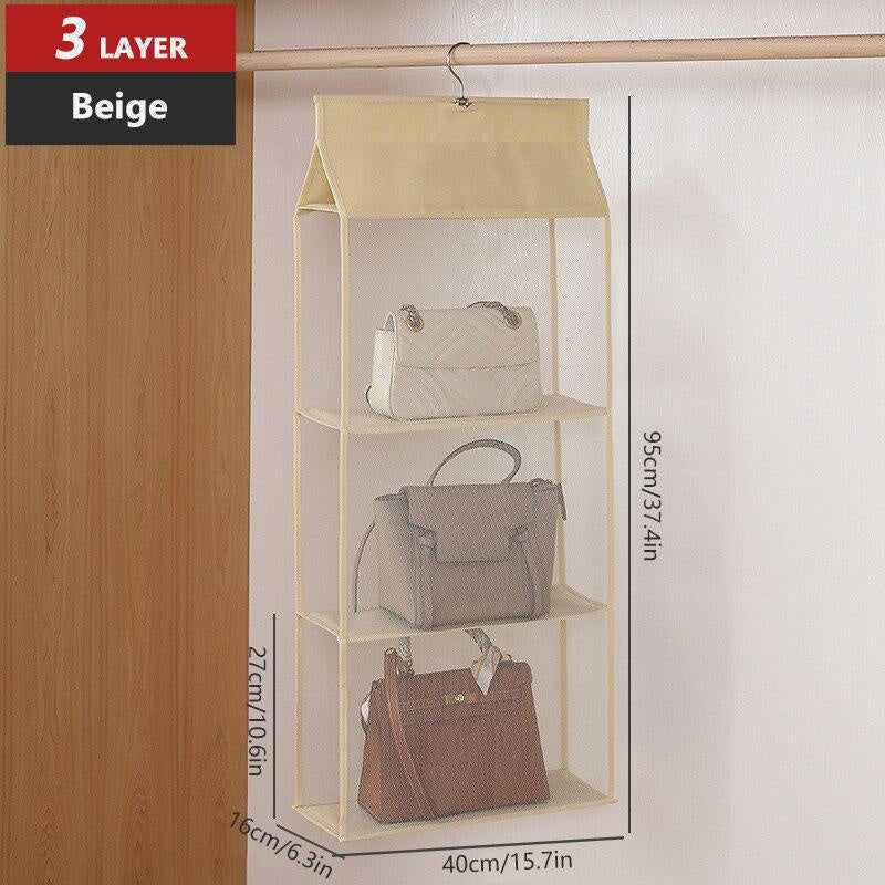 Hanging Handbag Organizer Storage Bag Holder Dust Proof Closet Wardrobe Home