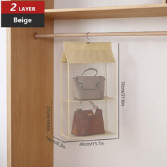 Hanging Handbag Organizer Storage Bag Holder Dust Proof Closet Wardrobe Home
