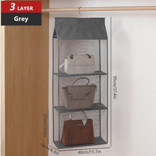 Hanging Handbag Organizer Storage Bag Holder Dust Proof Closet Wardrobe Home