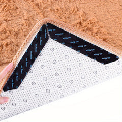 4pcs Rug Pad Gripper Non Slip Washable Grippers For Rug