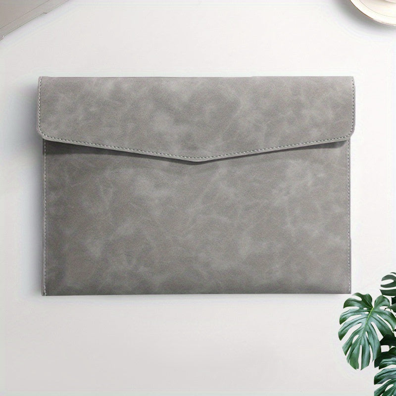 Faux Leather Document Bag A4 Paper File Business Document Ticket Storage Bag