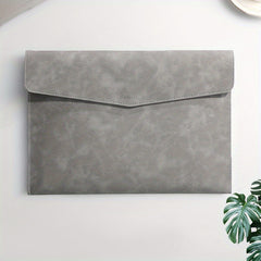 Faux Leather Document Bag A4 Paper File Business Document Ticket Storage Bag