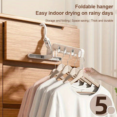 Foldable 5 hole Clothes Drying Rack Indoor Clothes Rack Portable