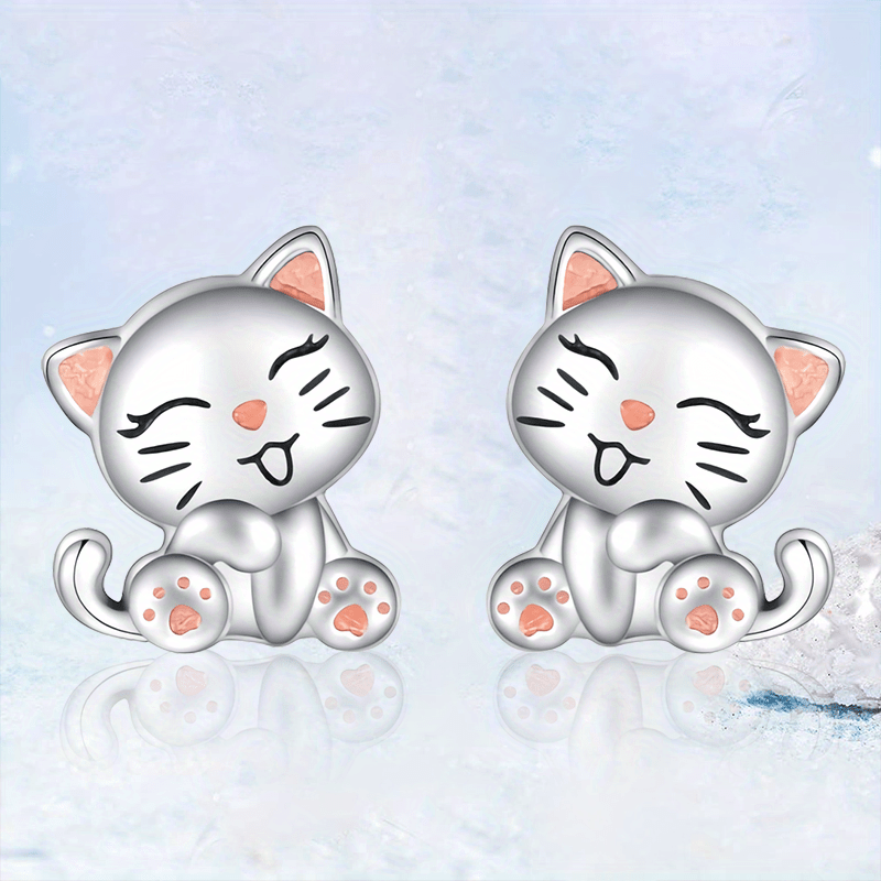 Creative Cat Animal Earrings Retro Party Jewelry Holiday Gift