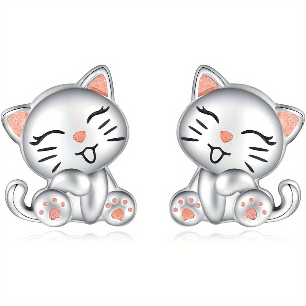 Creative Cat Animal Earrings Retro Party Jewelry Holiday Gift