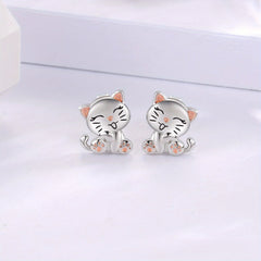 Creative Cat Animal Earrings Retro Party Jewelry Holiday Gift