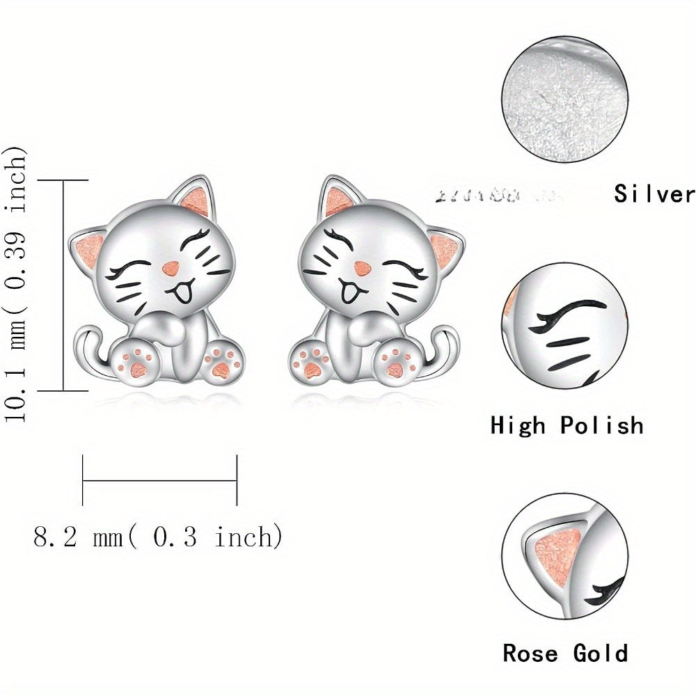 Creative Cat Animal Earrings Retro Party Jewelry Holiday Gift