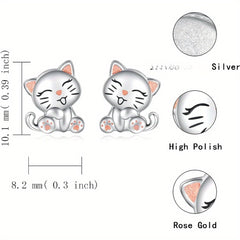 Creative Cat Animal Earrings Retro Party Jewelry Holiday Gift