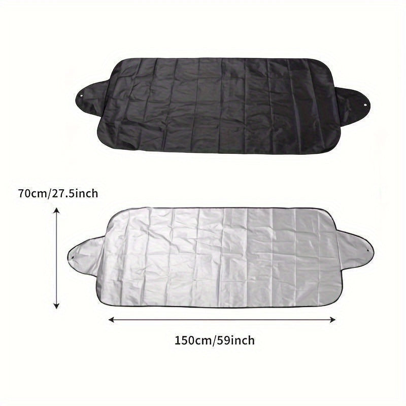 Winter Car Boat Snow Cover Foldable Windshield Sunshade Ice Cover