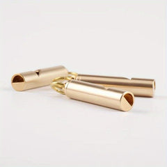 Pure Brass Retro Style Whistle Key Chain for Survival