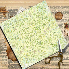 12pcs Large Blooming Age Paper Retro Journal Background DIY Gift