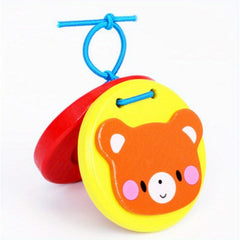 Orff Music Finger Castanets Wooden Mini Castanet Educational Toy