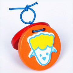 Orff Music Finger Castanets Wooden Mini Castanet Educational Toy