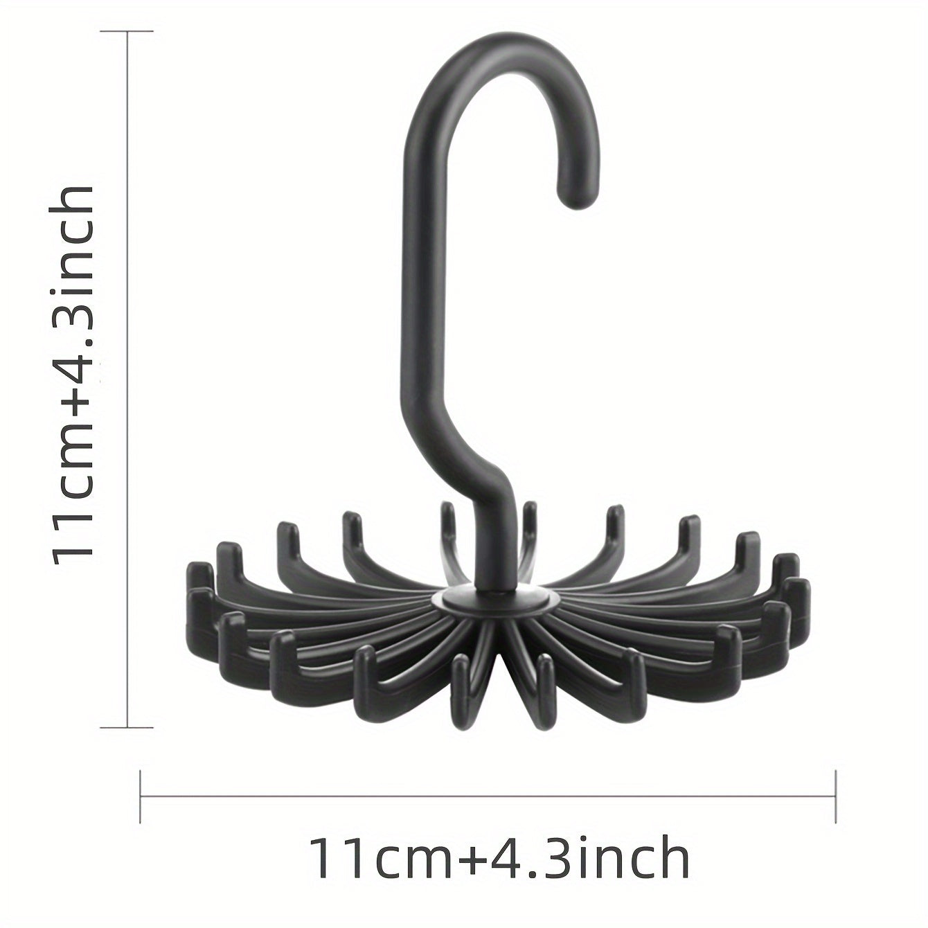Multifunction Rotating Hook Scarf Tie Belt Hanger Organizer