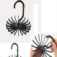 Multifunction Rotating Hook Scarf Tie Belt Hanger Organizer