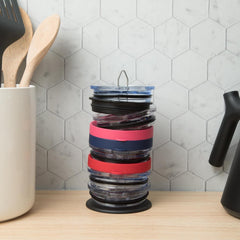 Glass Cover Storage Rack Vertical Storage for 10 Covers