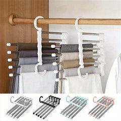 Adjustable 5 In 1 Pants Hanger Closet Organizer