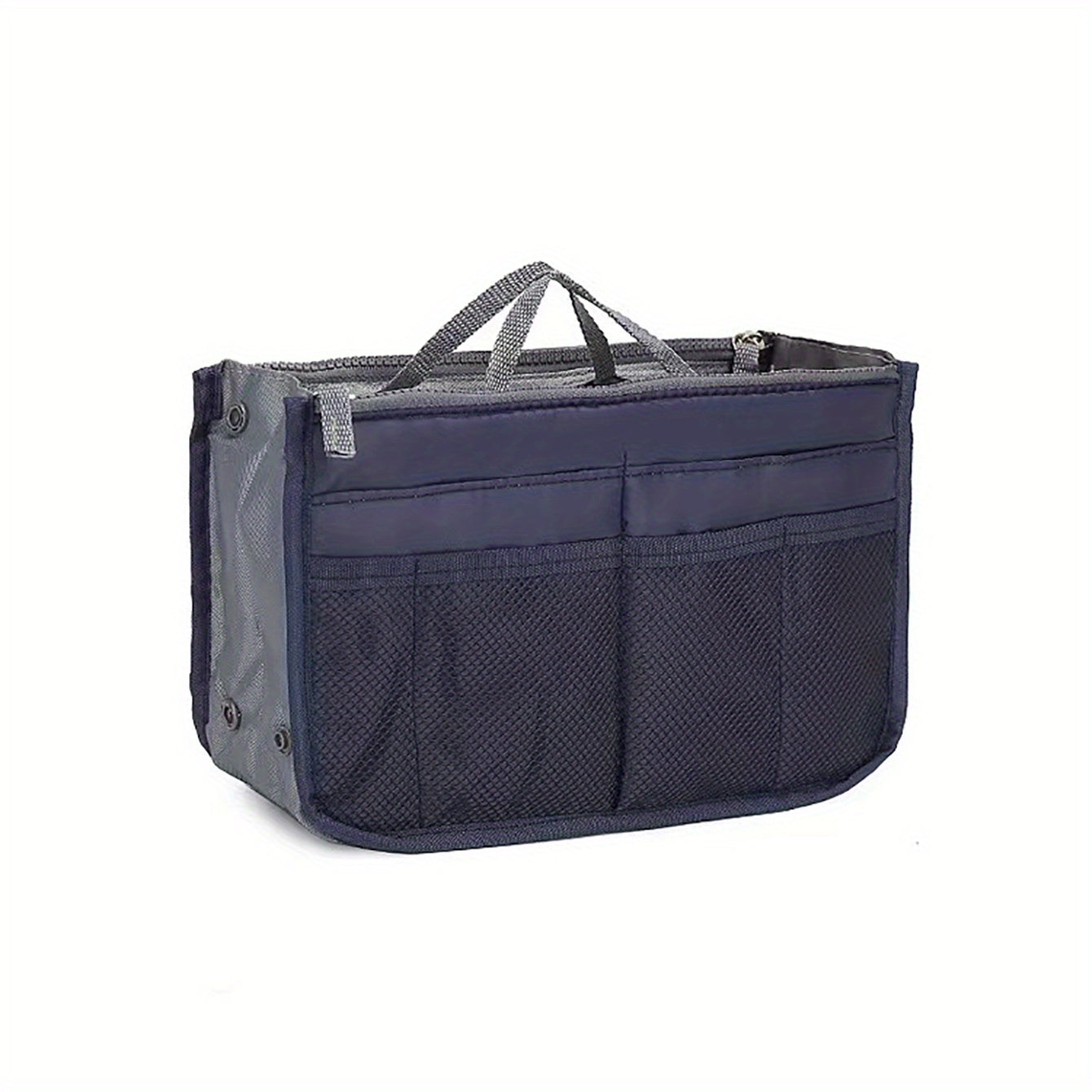 Functional Cosmetic Bag Double Zipper Bag Handbag Storage Bag