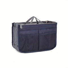 Functional Cosmetic Bag Double Zipper Bag Handbag Storage Bag