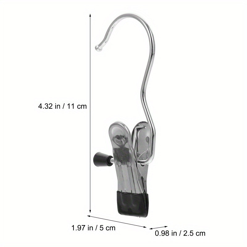 20pcs Stainless Steel Hanger Clips Clothes Pants Wardrobe Organizer