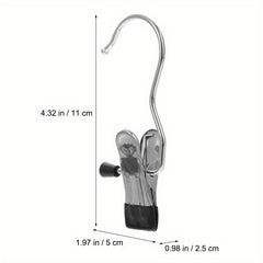 20pcs Stainless Steel Hanger Clips Clothes Pants Wardrobe Organizer