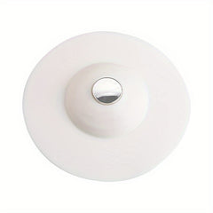 Silicone Floor Drain Stopper Bathroom Hair Catcher Press Water
