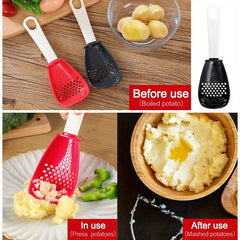 Cooking Spoon Kitchen Strainer Scoop Potato Press Accessory