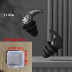 1 Pair 3 Layer Silicone Earplugs Waterproof Soft Swimming Earplugs