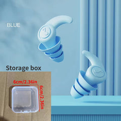 1 Pair 3 Layer Silicone Earplugs Waterproof Soft Swimming Earplugs