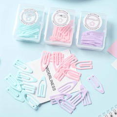 2 Boxes Pastel Clips for Home Office Work or Weddings