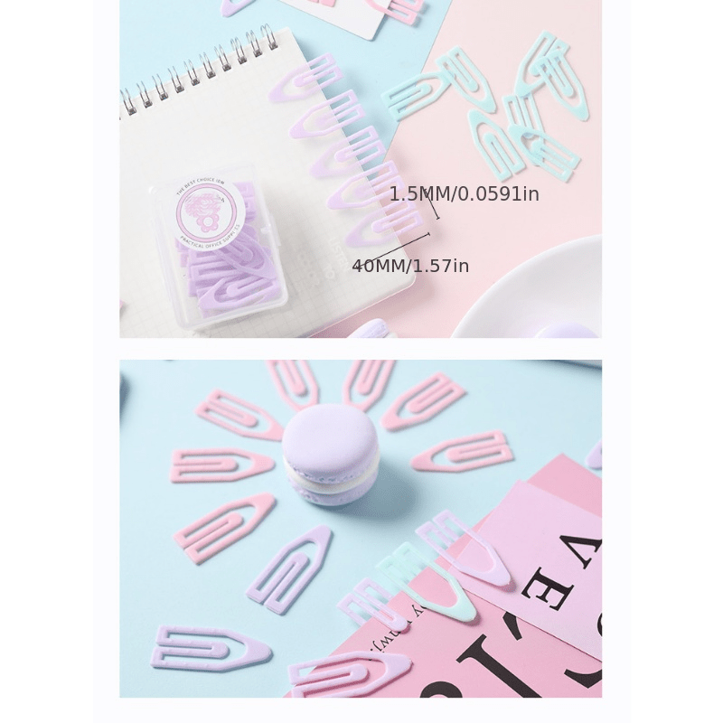 2 Boxes Pastel Clips for Home Office Work or Weddings