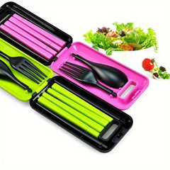 1pc Folding Tableware Set ABS Material Cutlery Set