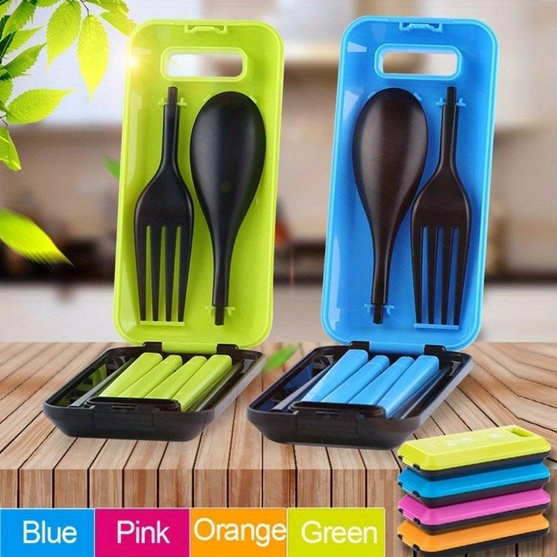 1pc Folding Tableware Set ABS Material Cutlery Set