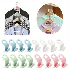 10pcs Wardrobe Hanger Hooks Organizer Connect Multifunction Cascading Plastic