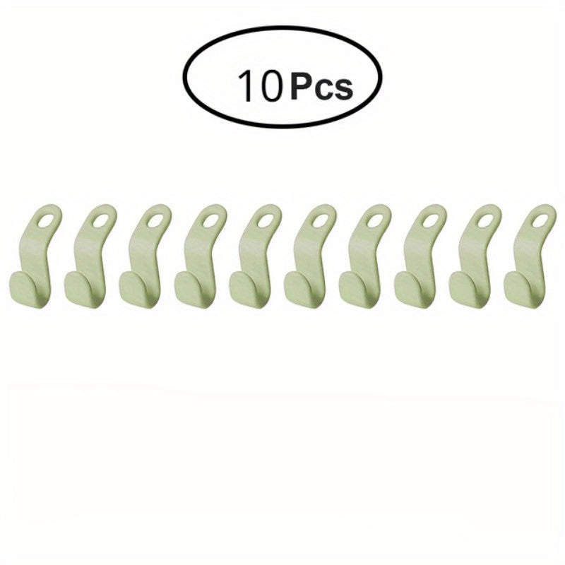 10pcs Wardrobe Hanger Hooks Organizer Connect Multifunction Cascading Plastic