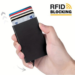 Anti theft ID Credit Card Holder Aluminium Metal Wallets Pocket Case