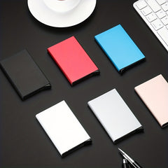 Anti theft ID Credit Card Holder Aluminium Metal Wallets Pocket Case
